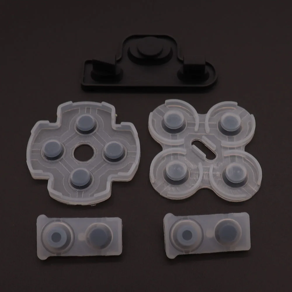 PS3 컨트롤러용 전도성 고무 1세트, PS3용 부드러운 실리콘 전도성 버튼 패드 교체