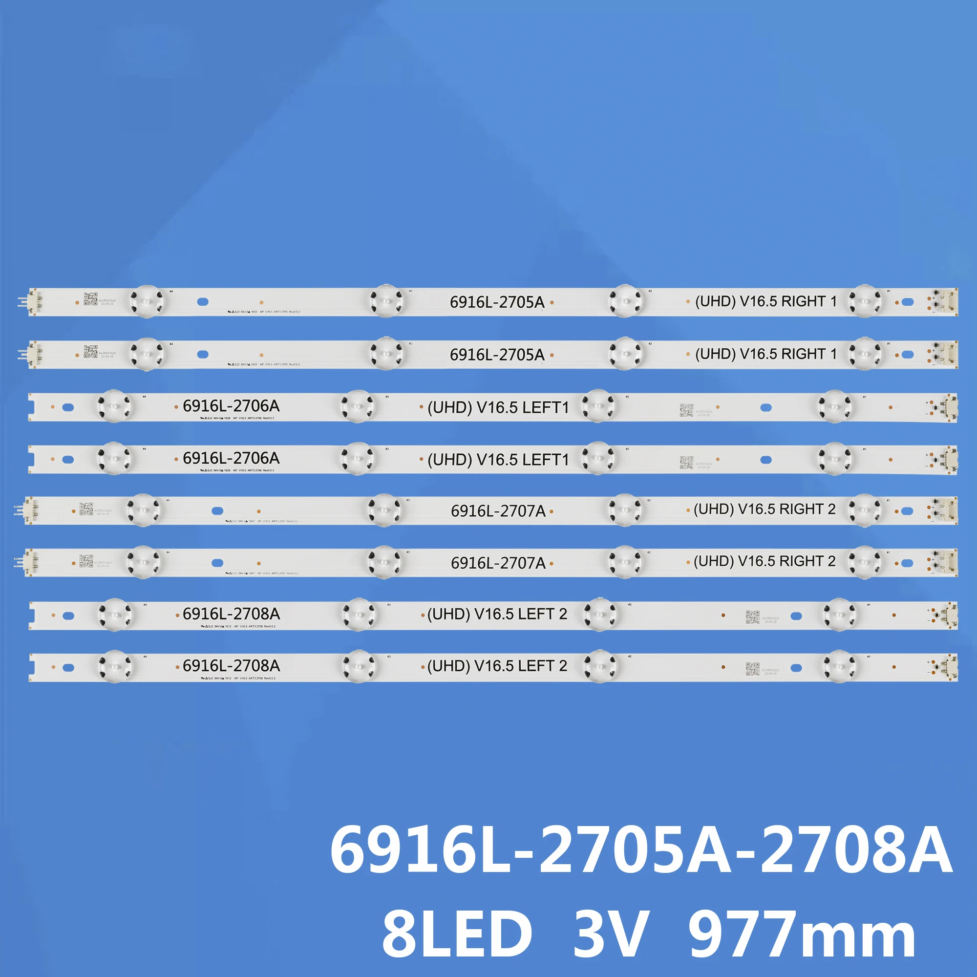 LED Strip 49LH510Y  49LH511T 49LH513V 49LH516A 49LH520V 49LH570A 49UH6207 49UH6200 49UH6110 49UH6109 49UH6107 49UH6090 49UH603T