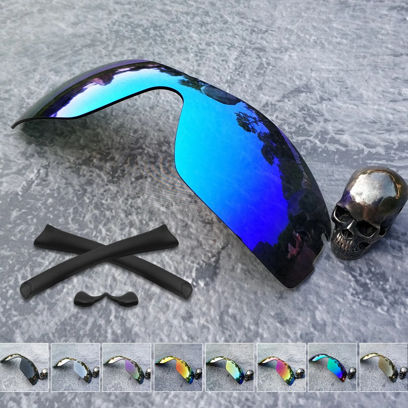 

Firtox True Polarized Replacement Lenses and Ear Socks & Nose Pads for-Oakley Radar Pitch Sunglass - Multiple Opts