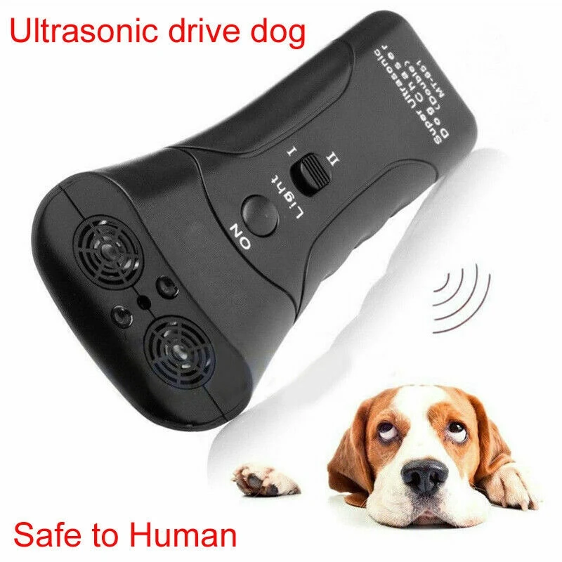 Pet Dog Anti Barking Repeller Stop Bark Training Device Trainer LED Ultrasonic Anti Barking Ultrasonic Pet Barking Control Tools