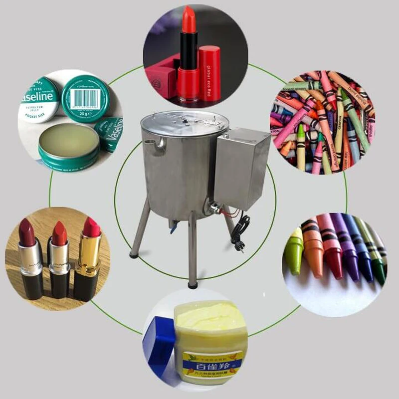 口紅加熱撹拌充填機ミキシングホッパーヒータータンクホットチョコレートクレヨン手作り石鹸フィラー