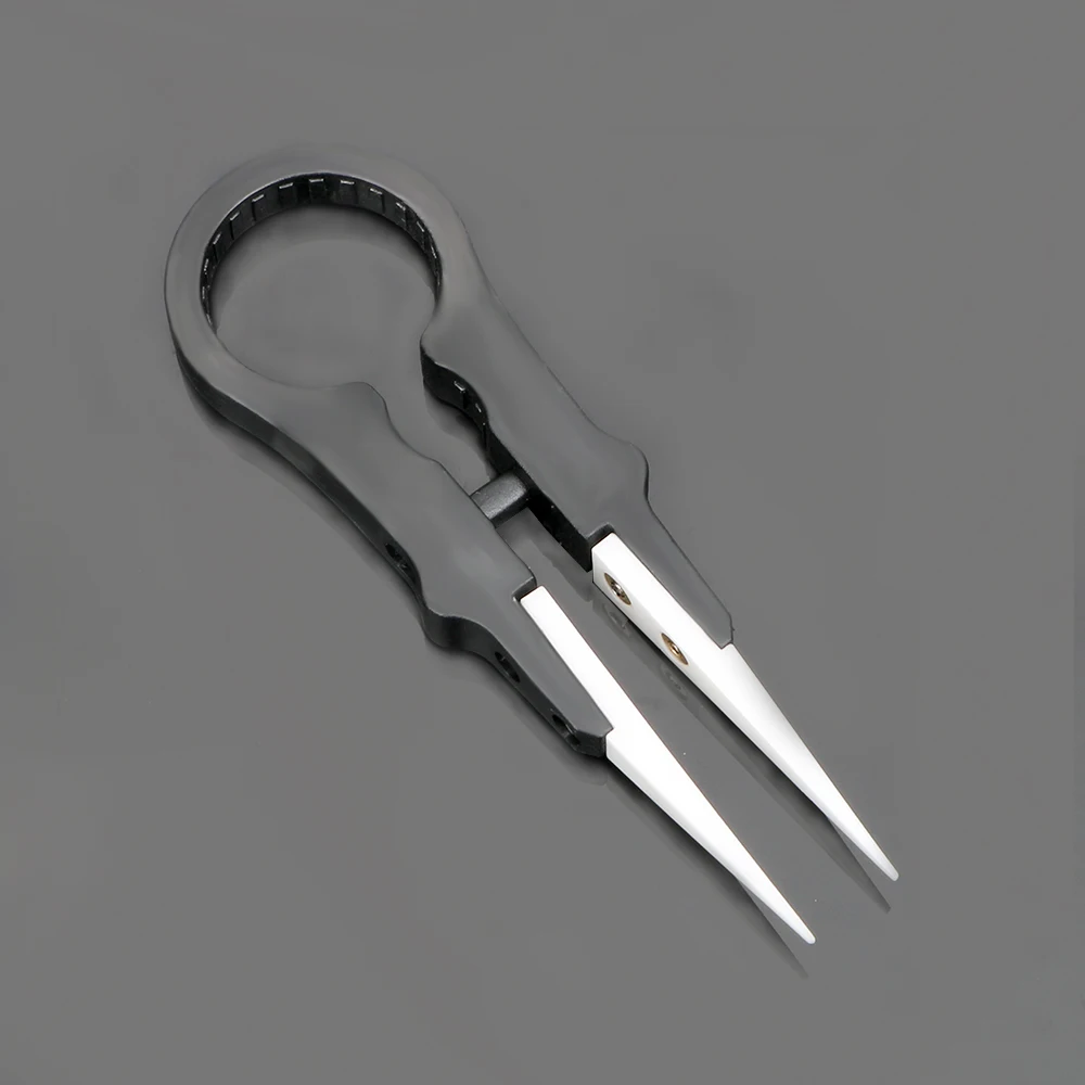 DIYWORK High Temperature Resistance Ceramic Insulation Tweezers Multifunctional Forceps