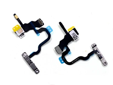 

10Pcs/lot Power Volume Flex Cable for iPhone 8 Plus 8G 8P 8+ X Light Flash On Off Switch control Metal Bracket Parts