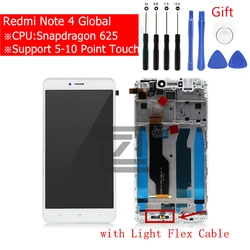 For Xiaomi Redmi Note 4 Global LCD Display Touch Screen Digitizer Assembly for redmi note 4x snapgradon 625 screen Repair Parts