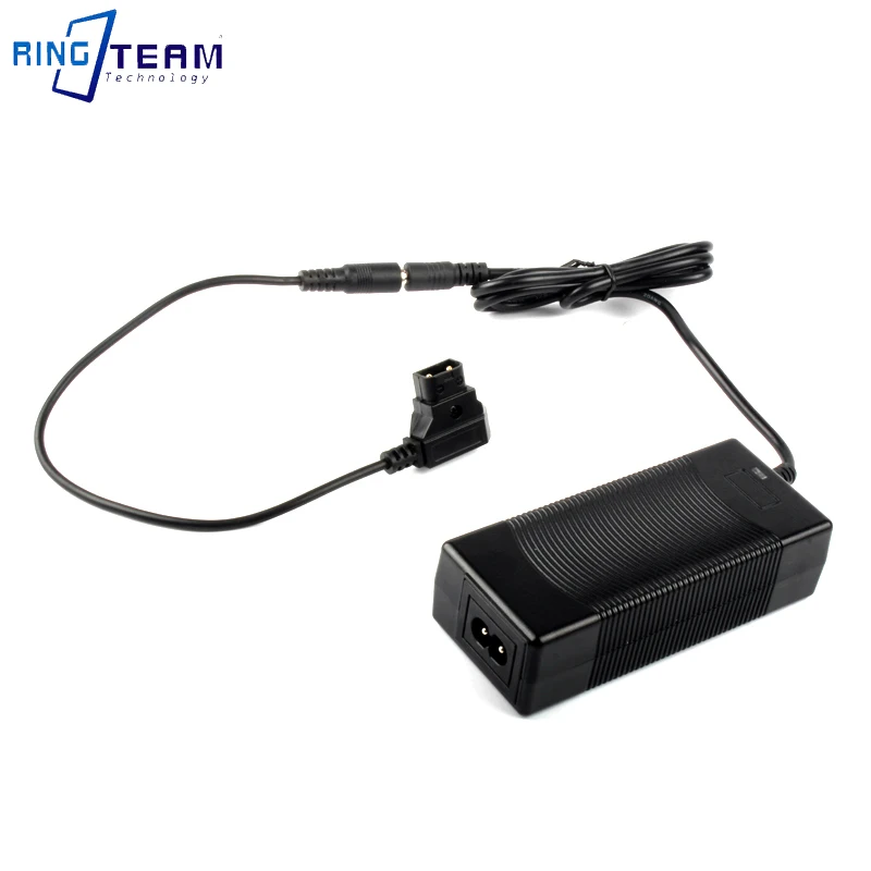 16.8V Broadcast-Grade AC Adapter Charger Cable - D-TAP B-End for Sony V-Mount BP Series Batteries 100-240V Input