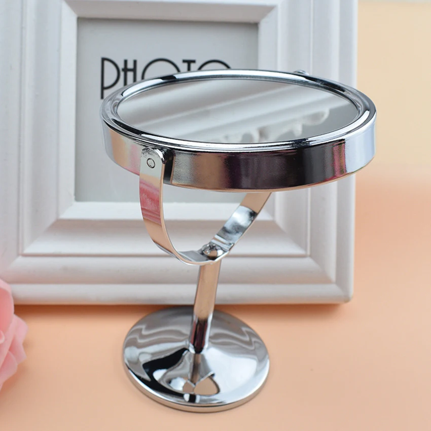 2 في 1 ضعف الجانب HD مرآة لمستحضرات التجميل ، 1:2 وظيفة التكبير مرآة لسطح المكتب لوضع مساحيق التجميل ، الدورية شقة/المكبر المرآة البالونية للفتيات