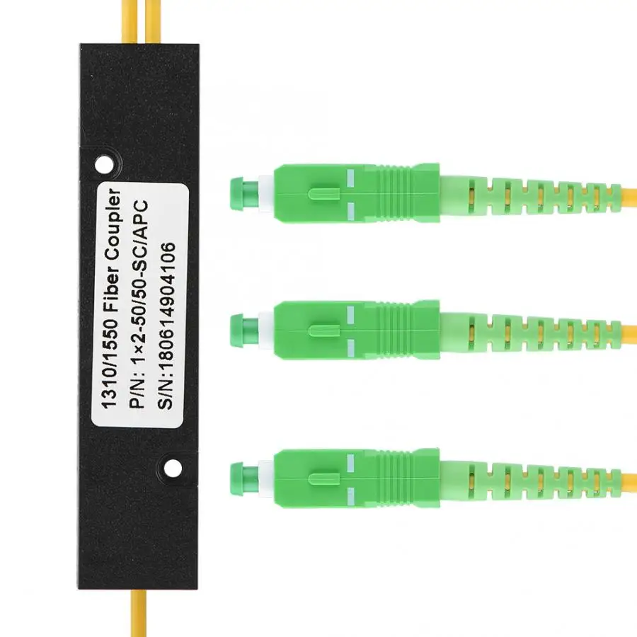 Imagem -04 - Luva Ótica do Cabo do Computador do Divisor do sc Apc Pcl do Divisor da Fibra do Plc Singlemode do sc Apc 1x2 do Divisor do Plc