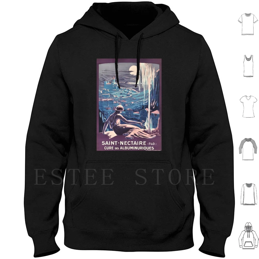Sainte-Nectaire (Puy De Dome), Frankreich, 1920, Art Deco Poster Hoodies 1920 1930 1920er 1930er Jahre Art Art Art Art