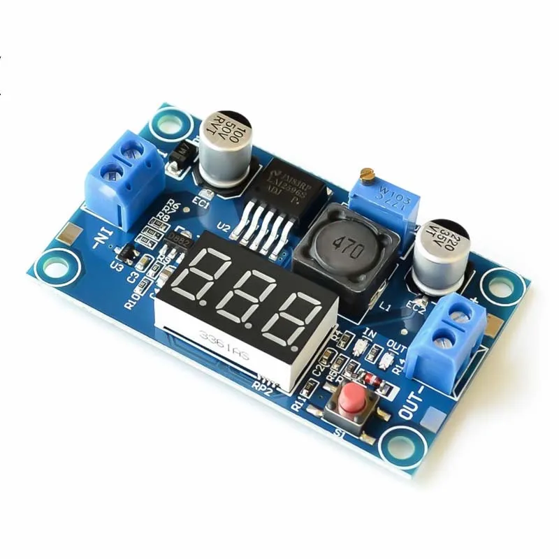 Wholesale LM2596 Analog Control Buck Converter DC-DC Step-down Transformer Voltage Regulator Module 36V 24V 12V to 5V 2A Power