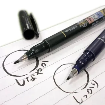 1 adet Tombow kaligrafi fırçası kalem uygulama kaligrafi işaretleyici kalem yazı yumuşak el yazısı okul ofis malzemeleri kırtasiye