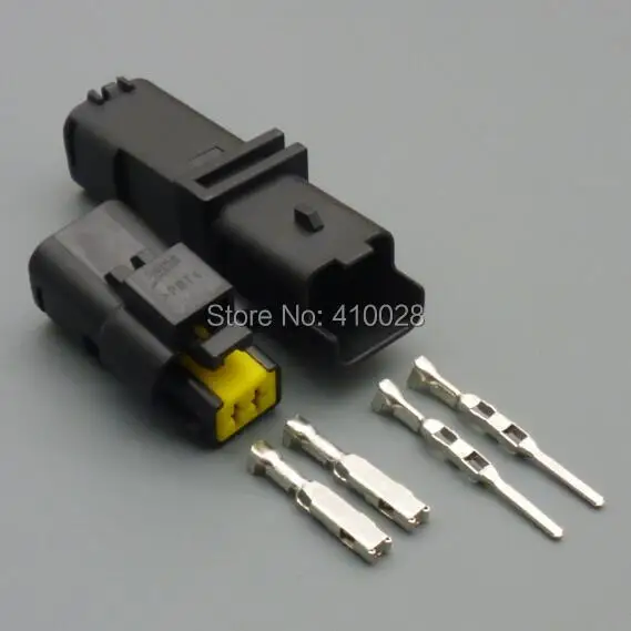 shhworldsea 5/30/100set 1.5mm female male  2Pin car connector Water temperature sensor plug-in