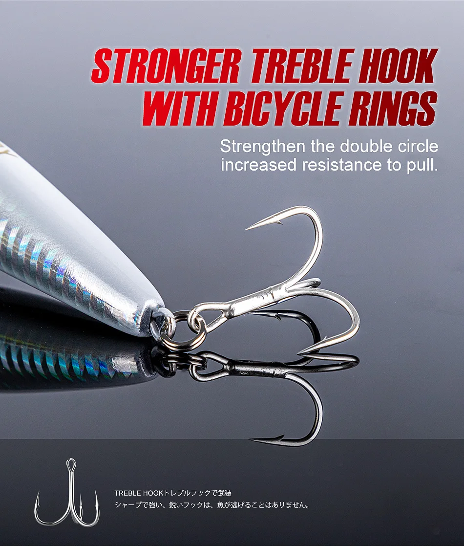 NOEBY Sinkender Stickbait-Köder 99mm 28g/36g Casting-Wobbler Harter Köder Salzwasser-Angelköder – Detail 12