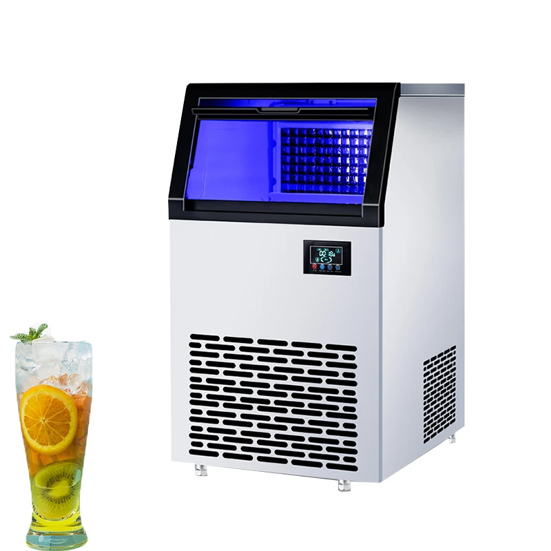 

Commercial Ice Maker 60KG 120KG /24H Automatic Cube Ice Making Machin For Coffee Bar Teamilk Shop 220V