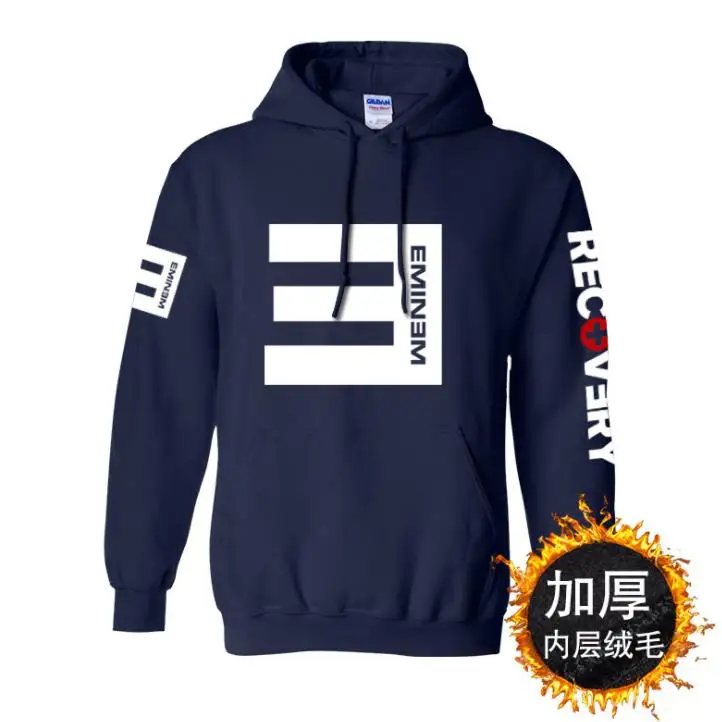 Hoodie Men Eminem Hooded Sweatshirt Rap God Hip Hop Cotton Fleece Print Coat High Qulity S-3XL