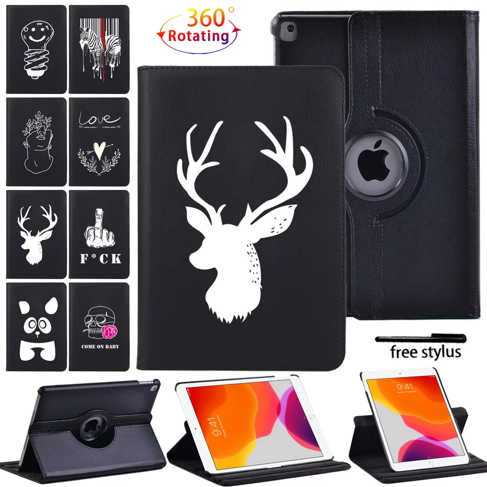 2021 ipad 10.2 Case For iPad 9th Generation Cover 360 Degrees Rotating PU Leather Folding Stand Funda for iPad 9 10.2 Case