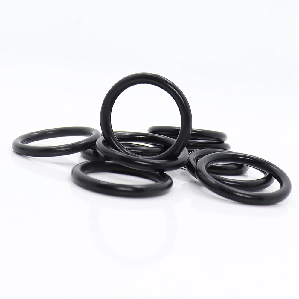 CS2.4mm EPDM уплотнительное кольцо OD 41/42/43/44/45/47/49/51/53/55/57/60/62/64*2,4 мм 40PC прокладка уплотнение выхлопное крепление Резина изоляционная втулка