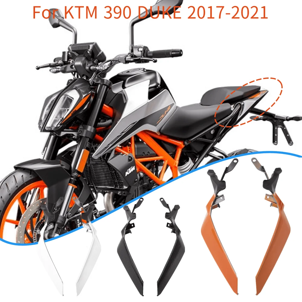 

for KTM DUKE390 2017-2021 2019 2020 Rear Passenger Grab Bars Cover For Duke 390 Seat Rails Pillion Side Cover Panel Protection