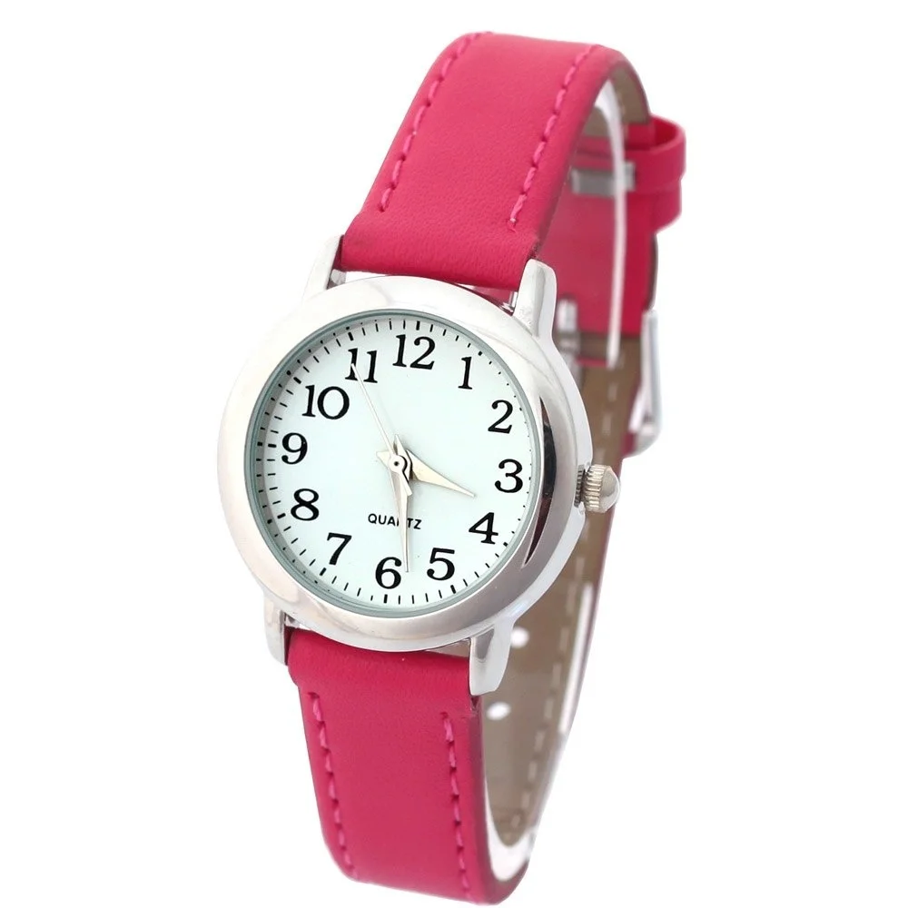 แฟชั่นแบรนด์นาฬิกาเด็กน่ารักนาฬิกาหญิง & #39 วันหนังกันน้ำนาฬิกาควอตซ์นาฬิกาข้อมือสำหรับหญิง