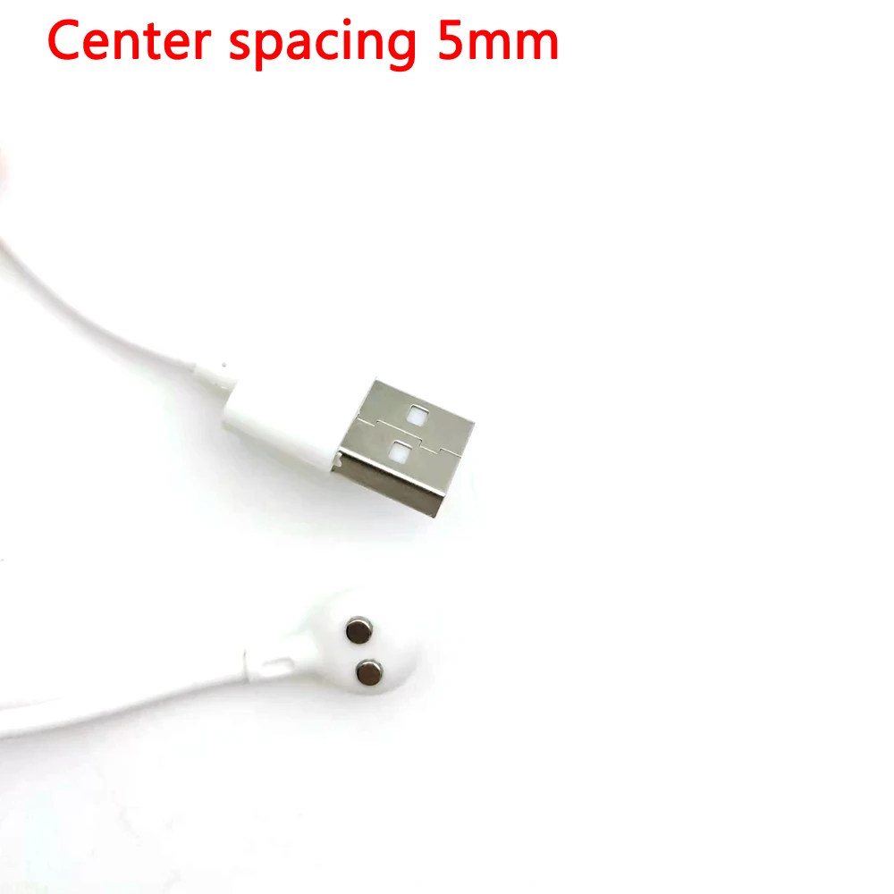 USB Charge Connector 90 Degree 2P Magnetic Charging Cable Spacing 5mm  Magnet Suctio For Sex Toys Products Instrument Device