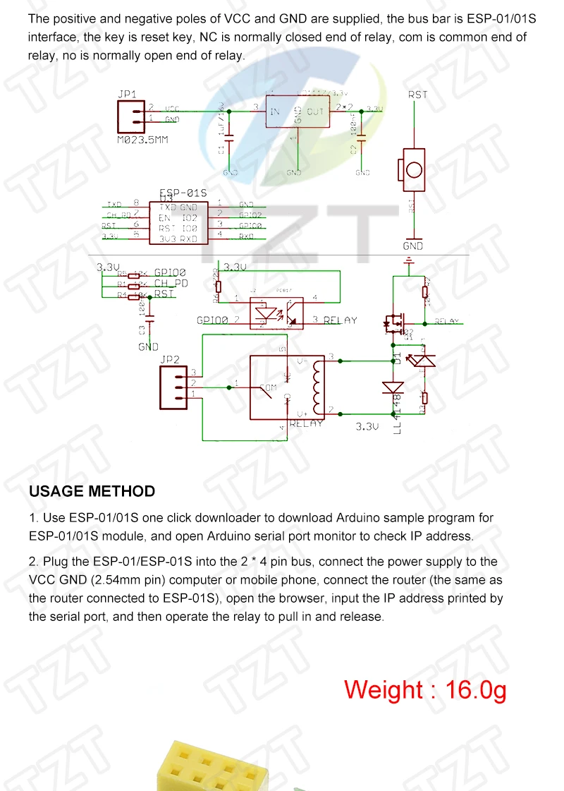 ESP8266 ESP-01S 5V WiFi Relais Modul Dinge Smart Home Fernbedienung Schalter für Arduino Telefon APP ESP01S Drahtlose WIFI modul – Detail 3
