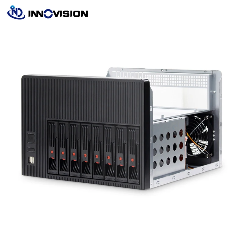 Imagem -03 - Hot-swap Case para Nas Armazenamento Doméstico Bays Hdd Chassi Ipfs Suporte Máximo M-atx 9.6 x 9.6 e Abaixo da Placa-mãe Novo