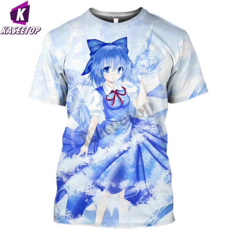 Touhou Project Tshirt Men 3D Print Anime Girl T Shirt Senpai Women Punk Bikini Hentai Loli Inubashiri Momizi Unisex Tops T265