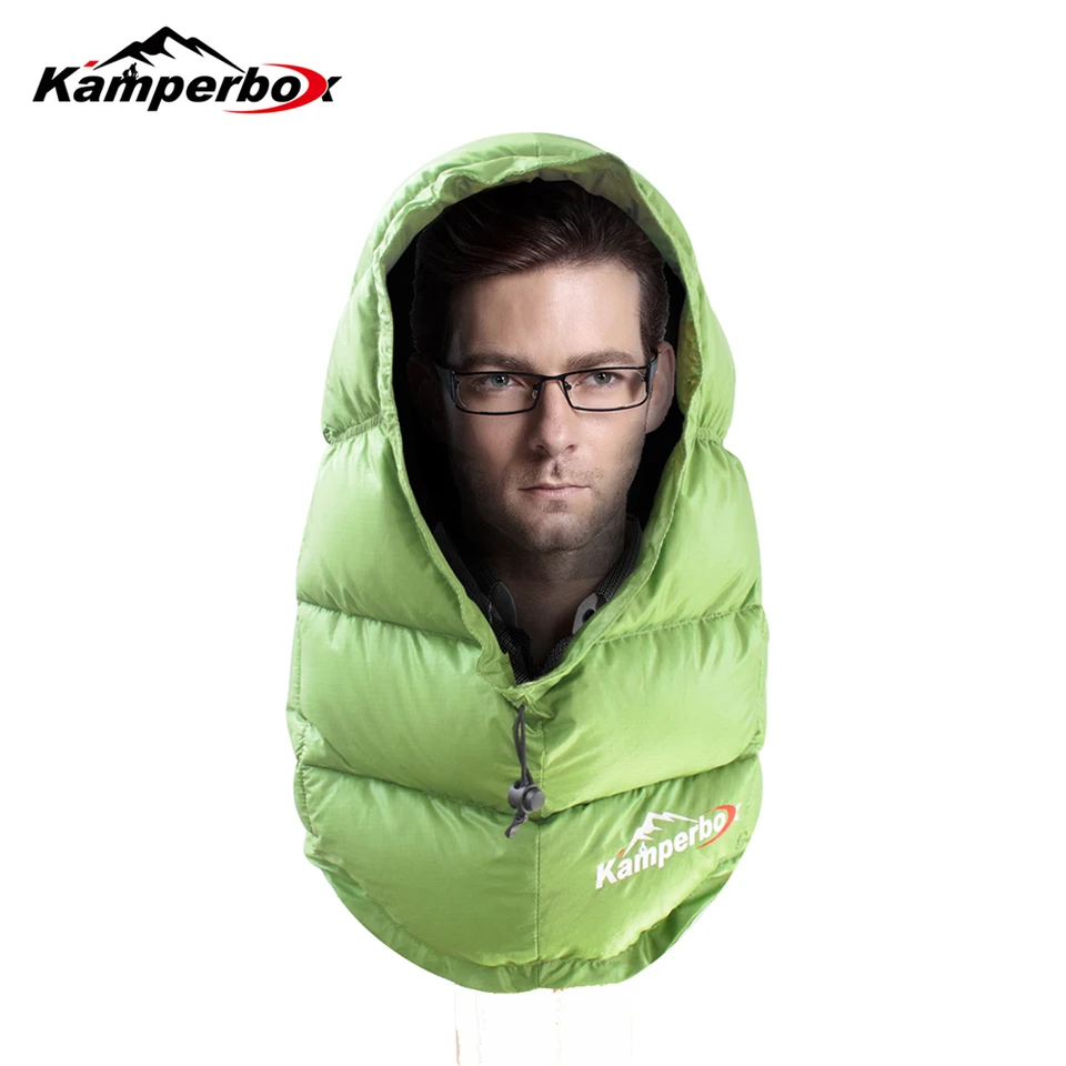 Kamperbox Winter Hat for Men Down Balacava Hiking Beanie for Ultralight Sleeping Bag Men's Winter Hat, image 7