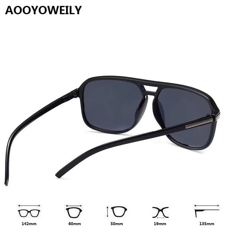 Oversized Vintage Polarized Sunglasses Men Women Fashion Travel Driver\'s Brand Sun Glasses Pilot Black Shades Anti-glare UV400