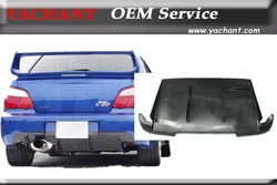 Car-Styling Fiber Glass FRP Rear Bumper Diffuser Fit For 2004-2007 Impreza WRX 8-9 STI GDB H Style Rear Diffuser