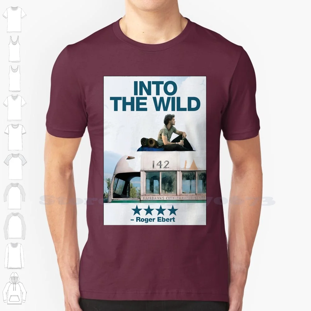 Brand T-Shirt Youth Hipster Fashion Into The Wild Movie Poster Ver. 2 T Shirt Size ( S , M , L , Xl , 2xl )