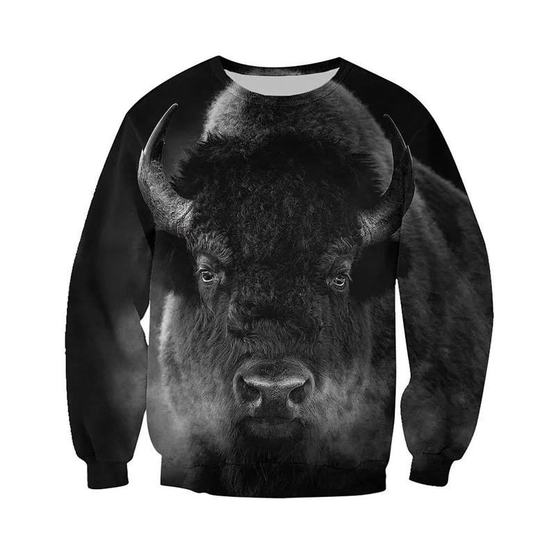 Bison Hunting 3D All Over Printed Shirts for Men and Women Autumn Winter Fashion Casual Hoodie/Sweatshirt/Zip Jackets