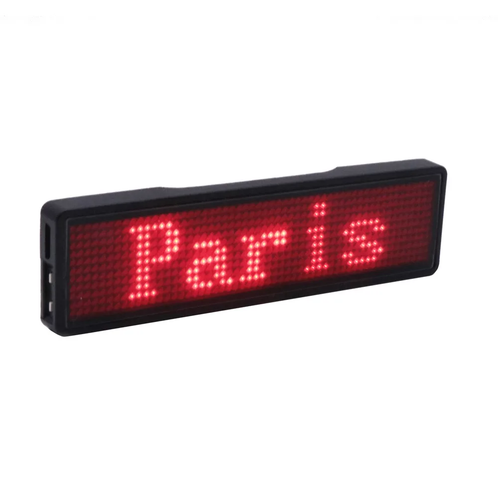 Imagem -05 - Bluetooth Rolagem Digital Led Nome Tag Mini Display Led Texto Recarregável Led Nome Sinal