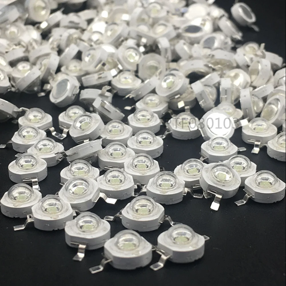 10 20 50  100 pcs 3W High Power LED UV Light Chip 395-400nm Ultra Violet not pcb for DIY