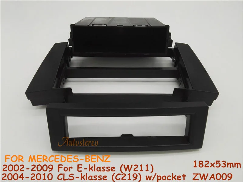 11-009 Car radio fascia trim install kit for MERCEDES-BENZ E-klasse (W211) 2002-2009; CLS-klasse (C219)