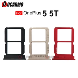 SIM Card Tray For OnePlus 5 5T Sim Tray Holder SD Slot Replacement Parts