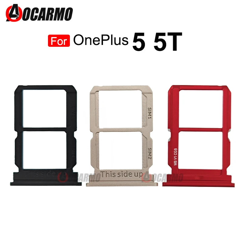 SIM Card Tray For OnePlus 5 5T Sim Tray Holder SD Slot Replacement Parts