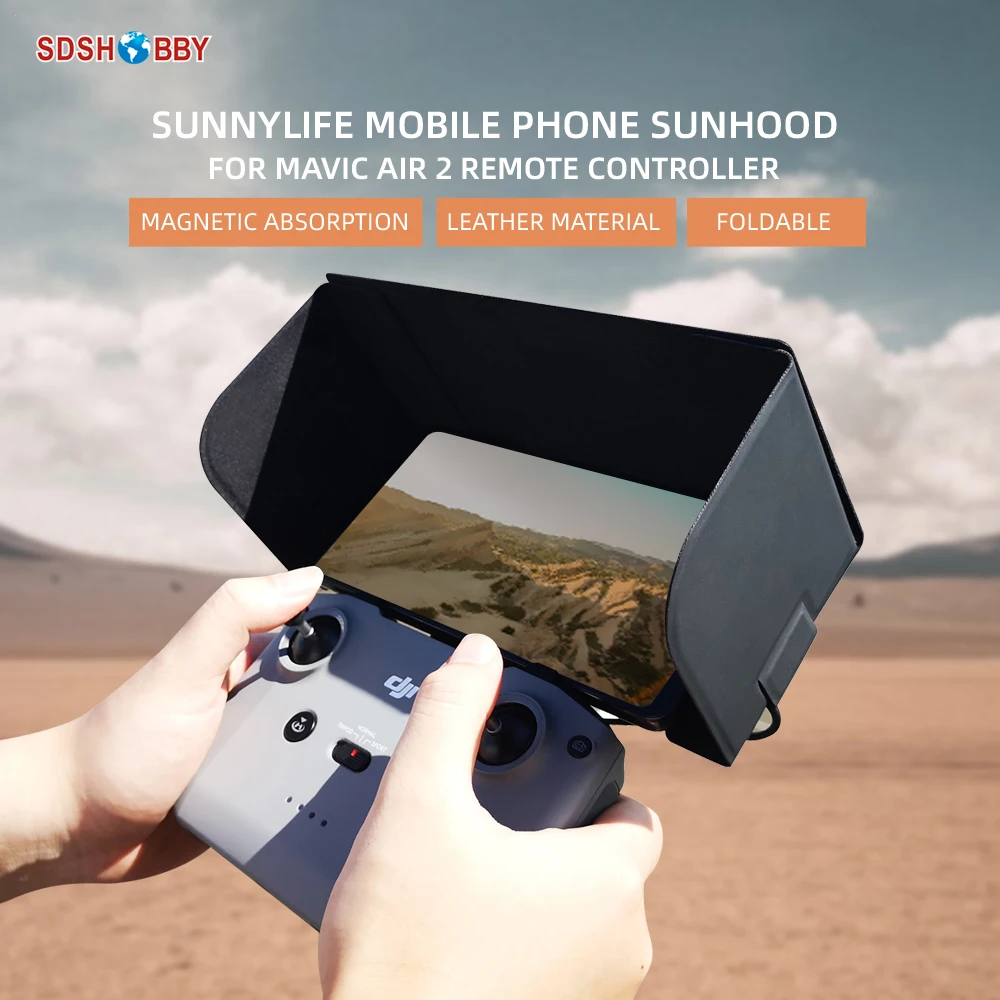 

Sunnylife Mobile Phone Sun Hood Magnetic Sunshade for Mavic 3/Air 2S/Mini 2/Air 2/EVO Lite/Nano Remote Controller