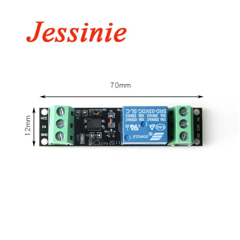 1 Channel DC 3V Relay High Level Driver Module Optocoupler Relay Module Isolated Drive Control Board for Arduino SRD-03VDC-SL-C