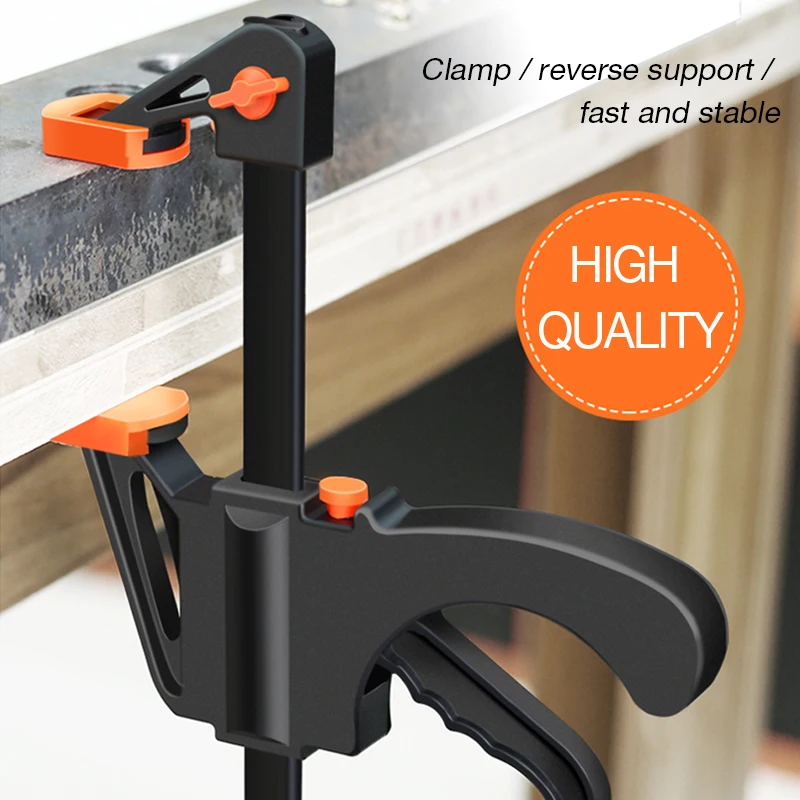 Gadget เครื่องมือ DIY มือปรับไม้ Spreader 4นิ้วชุดคลิป Quick Ratchet Release F Clamp ความเร็วบีบทำงาน clamp