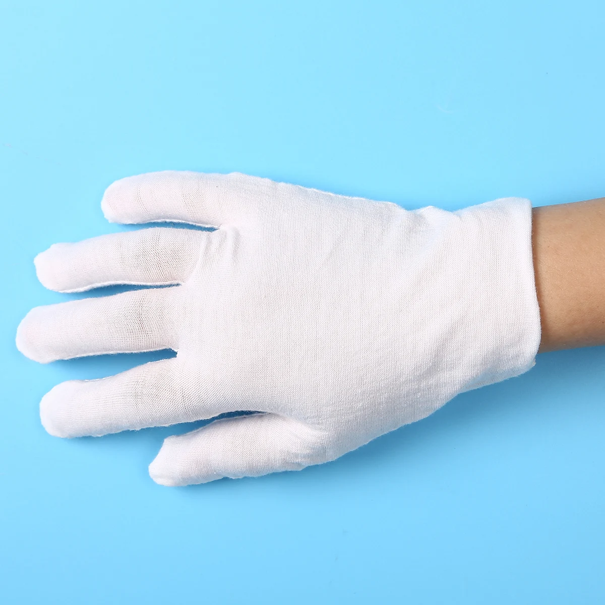 6/12/24 Pairs Cotton Work Gloves Thin Driving Gloves Soft Protective Working Glove for Jewelry Inspection Costume Cleaning