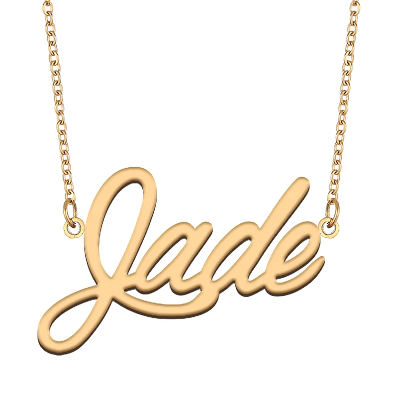 

Necklace with Name Jade for His Her Family Member Best Friend Birthday Gifts on Christmas Mother Day Valentine's Day