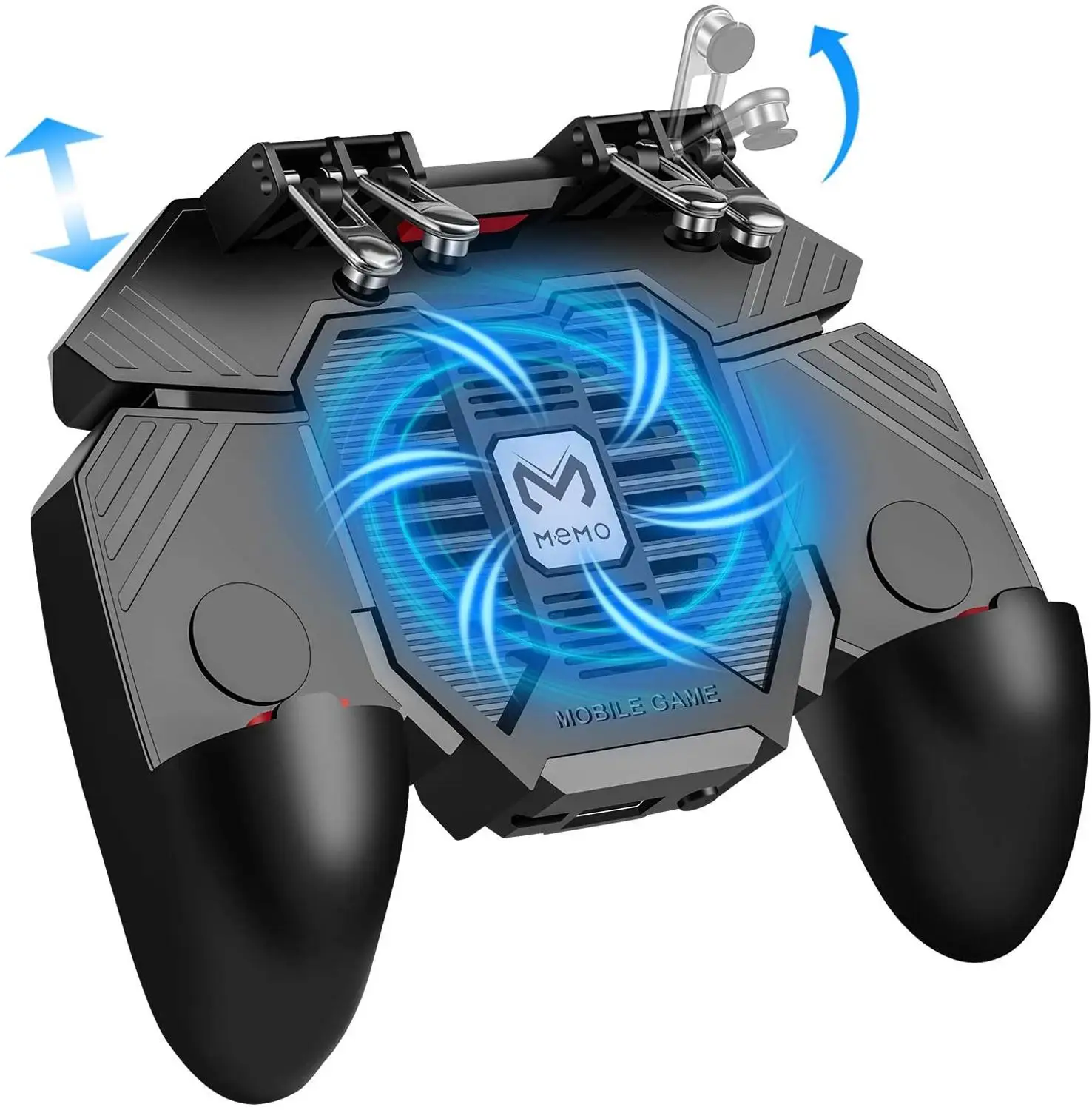 PUBG Mobile Gamepad Game Controller Joystick With Turnover Keys for FPS Gaming For IOS Android Universal 6 Fingers Playing