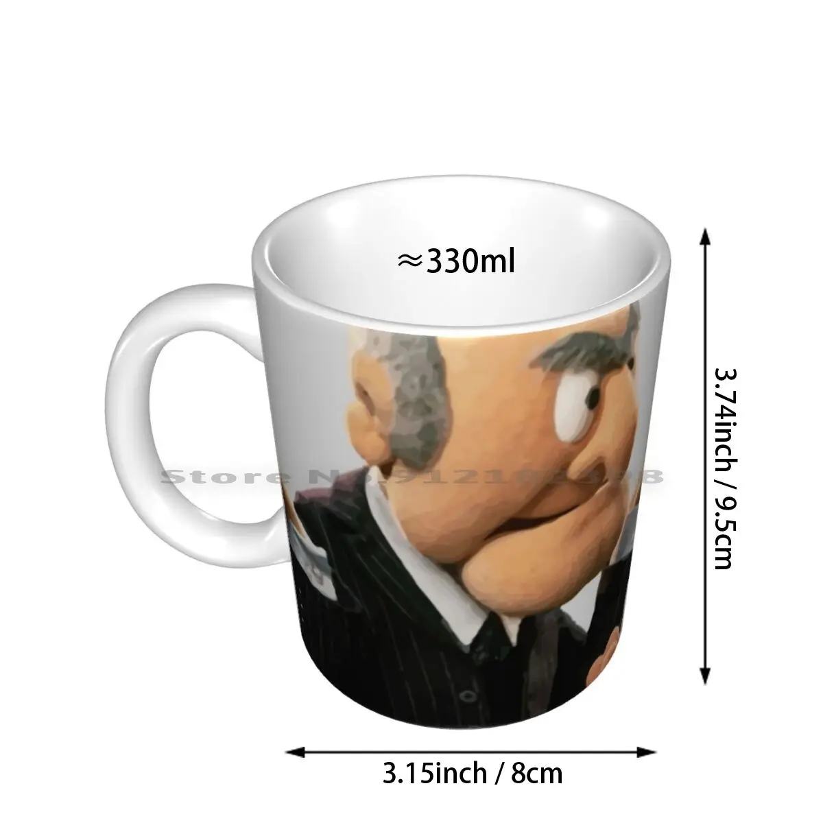 Statler And Waldorf Ceramic Mugs Coffee Cups Milk Tea Mug Statler And Waldorf The Animal Cute Funny Statler And Waldorf Statler