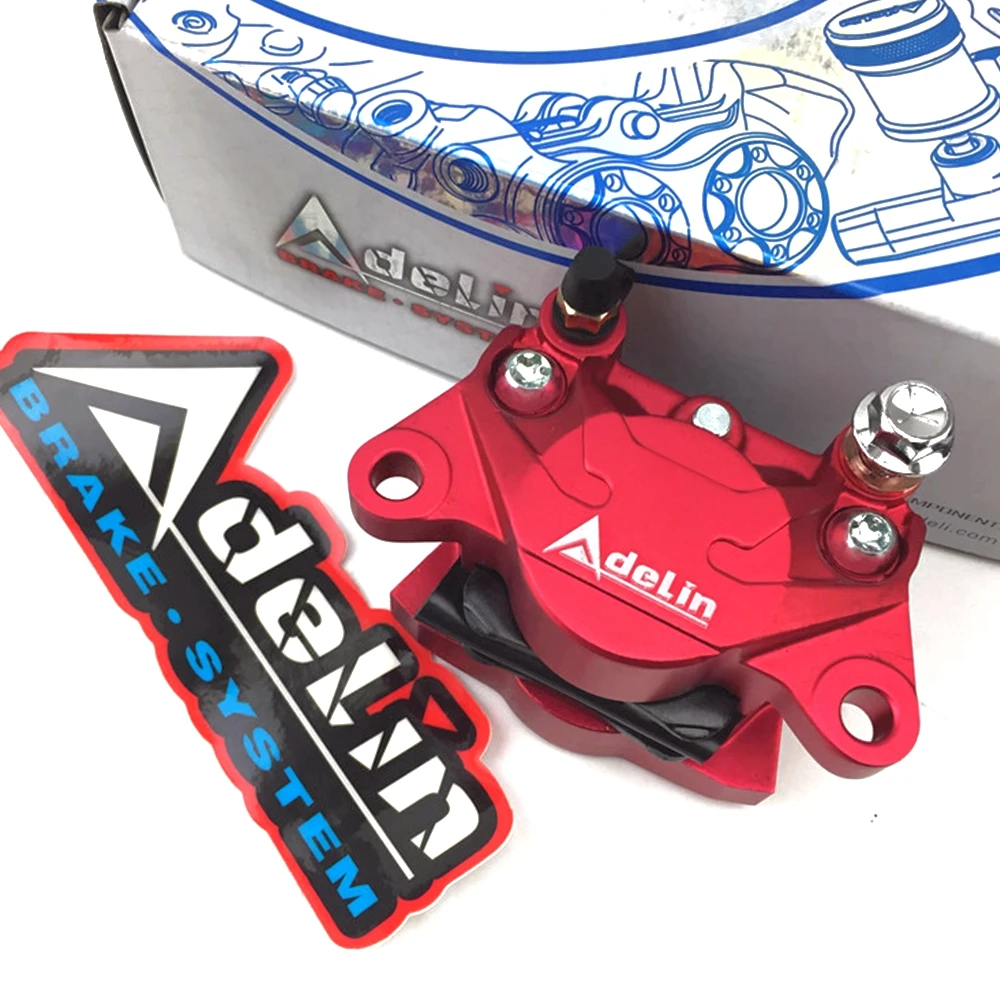 Adelin ADL-17 motorcycle 34mm double piston Rear brake calipers 84mm mounting for Honda Yamaha Ducati Kawasaki Vespa RSZ Modify