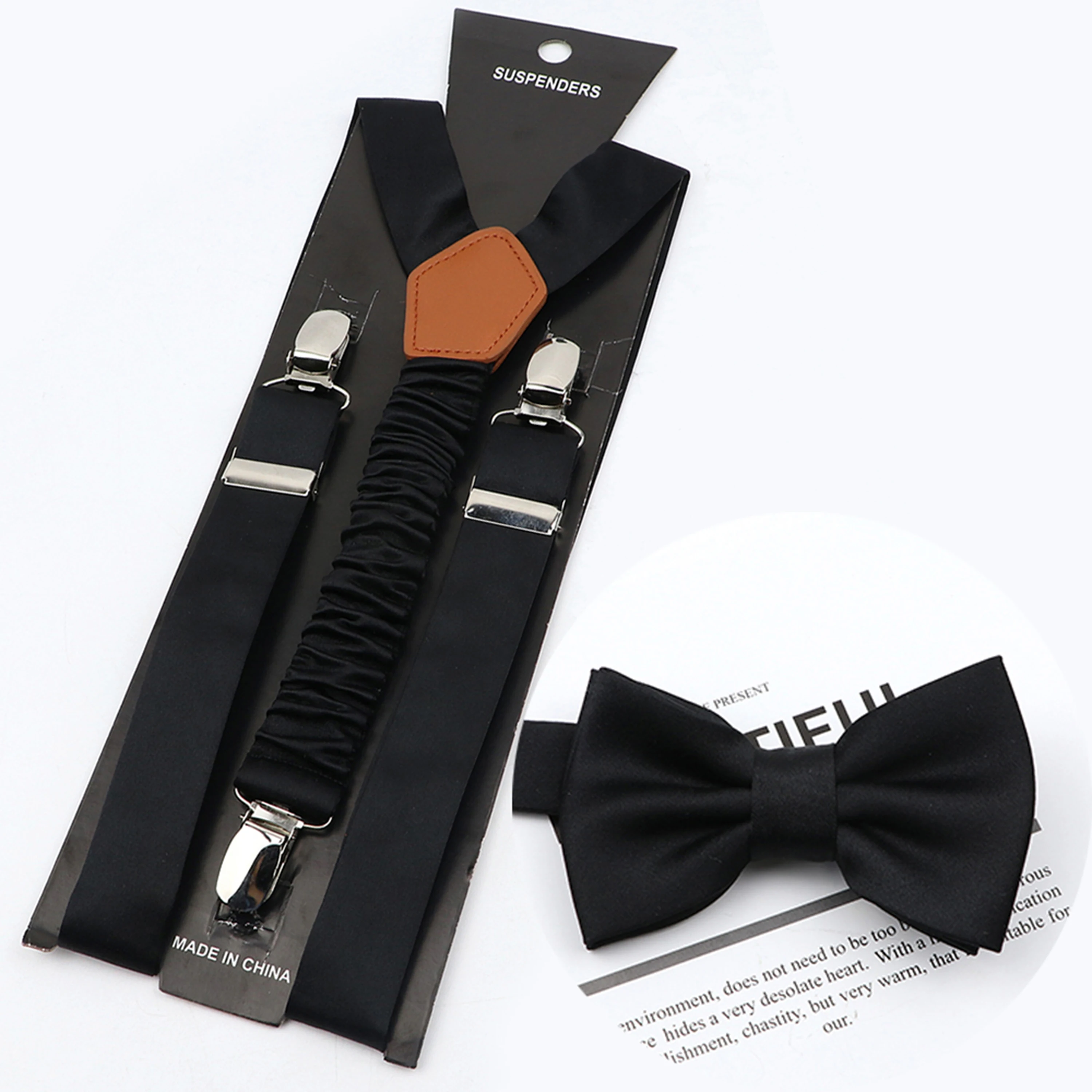 Effen Kleur Kids Bretels Bowtie Set Voor Jongens Meisjes 29 Kleuren Elastische Verstelbare Bretels Kinderen Baby Wedding Ties Accessoires