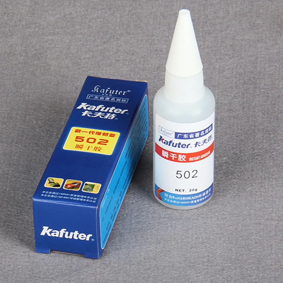 Kafuter K-502 Mạnh Keo Siêu Dính Liền Nhanh Khô Cyanoacrylate Dính 3 Giây Ngay Keo Ít Mùi Kim Loại Và Nhựa