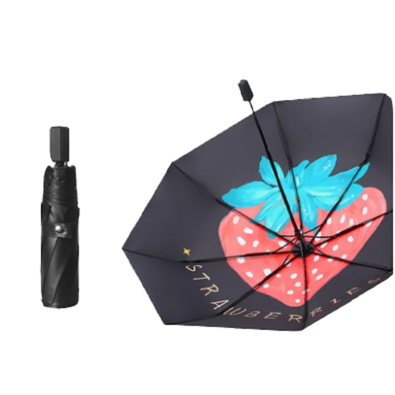 

Fashion Portable UV Folding Automatic Umbrella Rain Wind Resistant Trip Sun Umbrellas Reverse