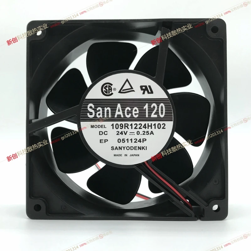 Original 109R1224H102 24V 0.25A 12CM 12038 switch power inverter chassis cooling fan