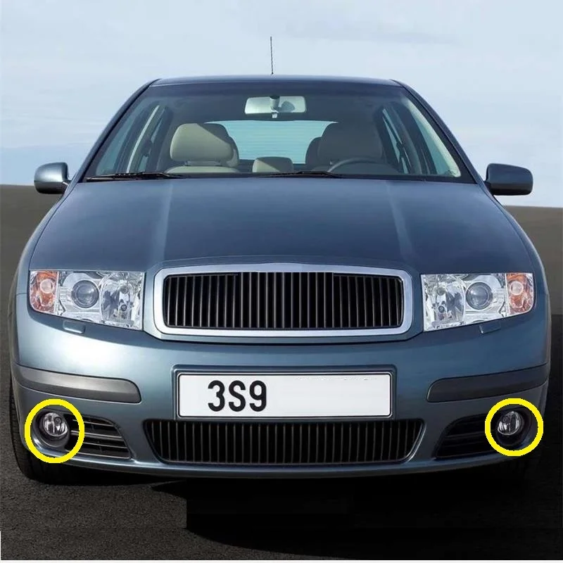 1Pair LED Fog Lamps For Skoda Fabia MK1 Facelift 2005 2006 2007 2008 Car-Styling Front Bumper Fog Light 7H0941699B 7H0941700B