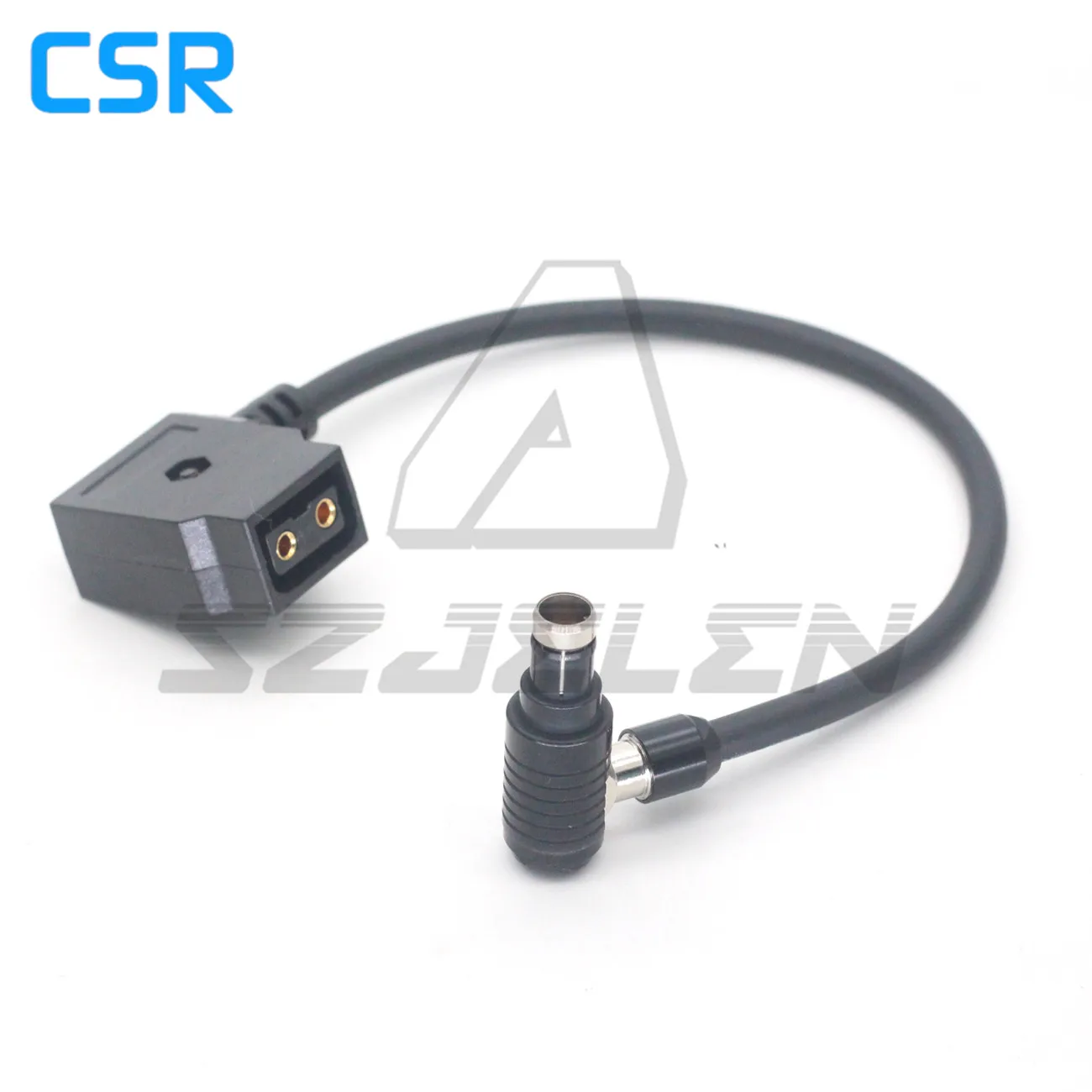 ARRI Camera RS 3pin Male Right Angle Black Plug to P-TAP Female Power Output Cable